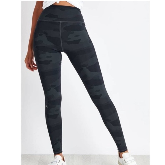 Alo High Waist Camo Vapor Legging XXS Black Gray - Picture 4 of 10